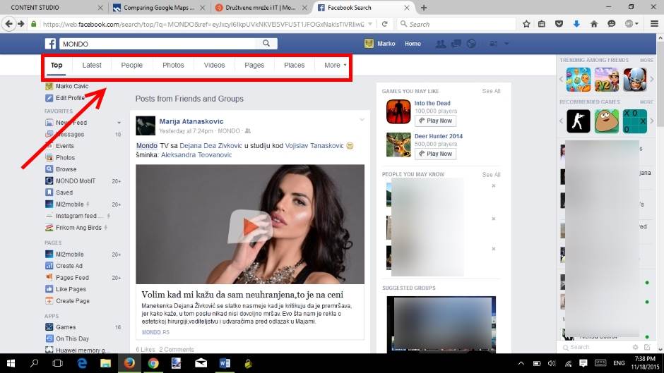  Facebook dodao nove opcije u News Feed (FOTO) 