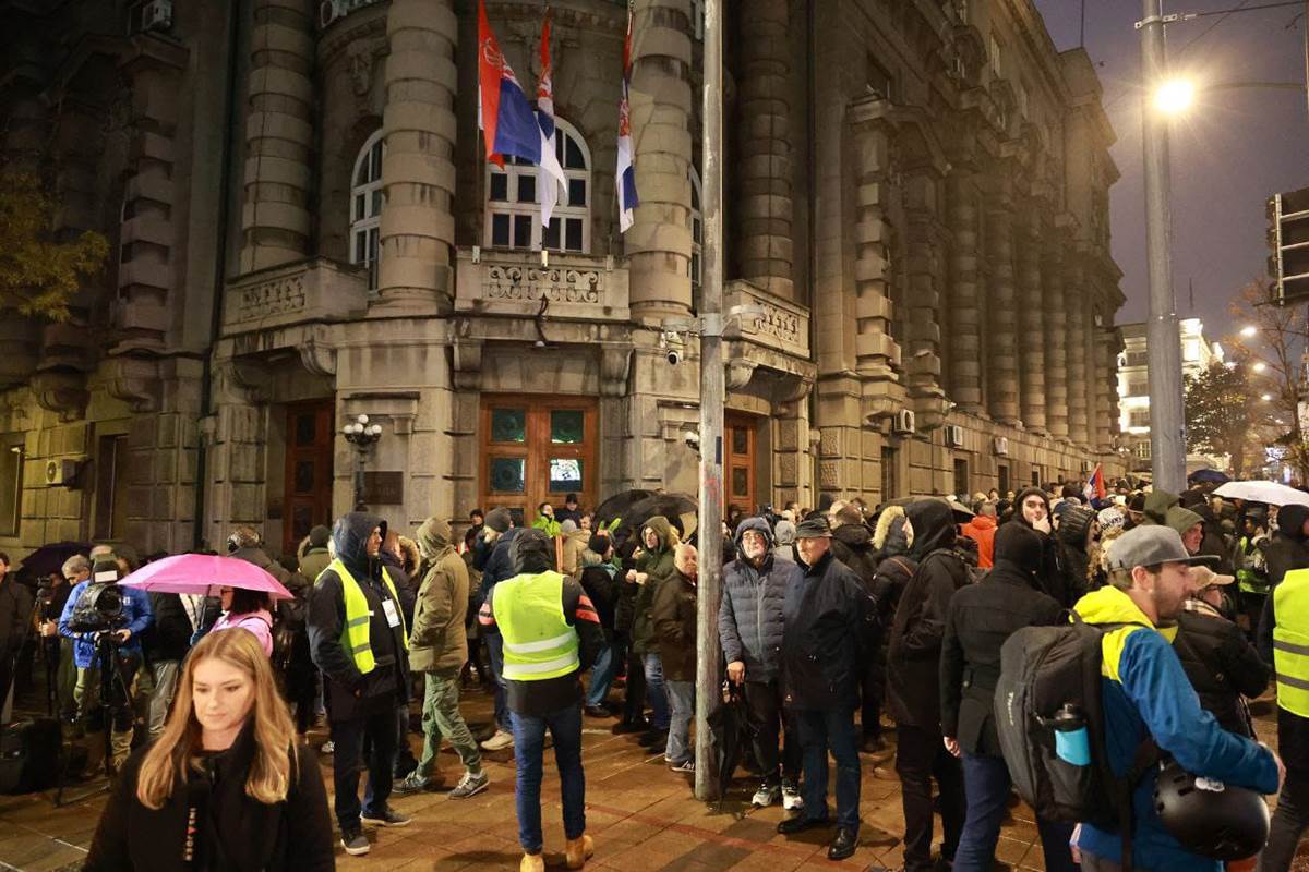  Počeo protest u Beogradu zbog nesreće u Novom Sadu 