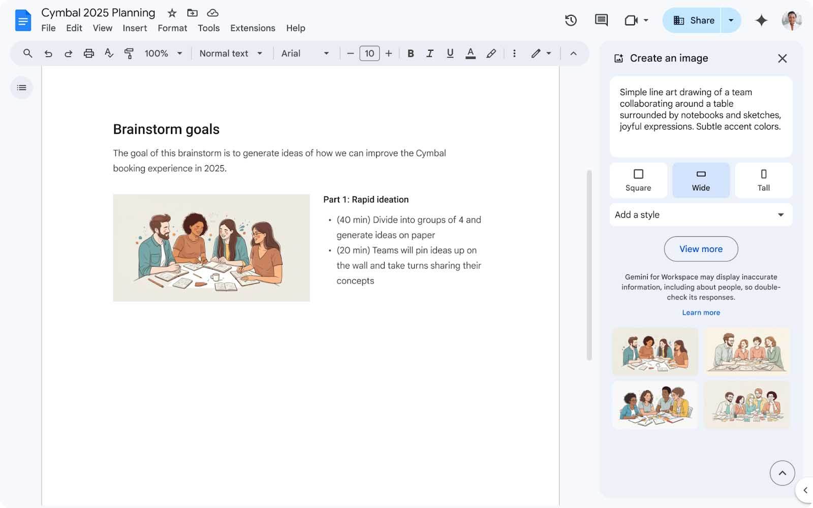  Google Docs sada može da kreira slike pomoću vještačke inteligencije 