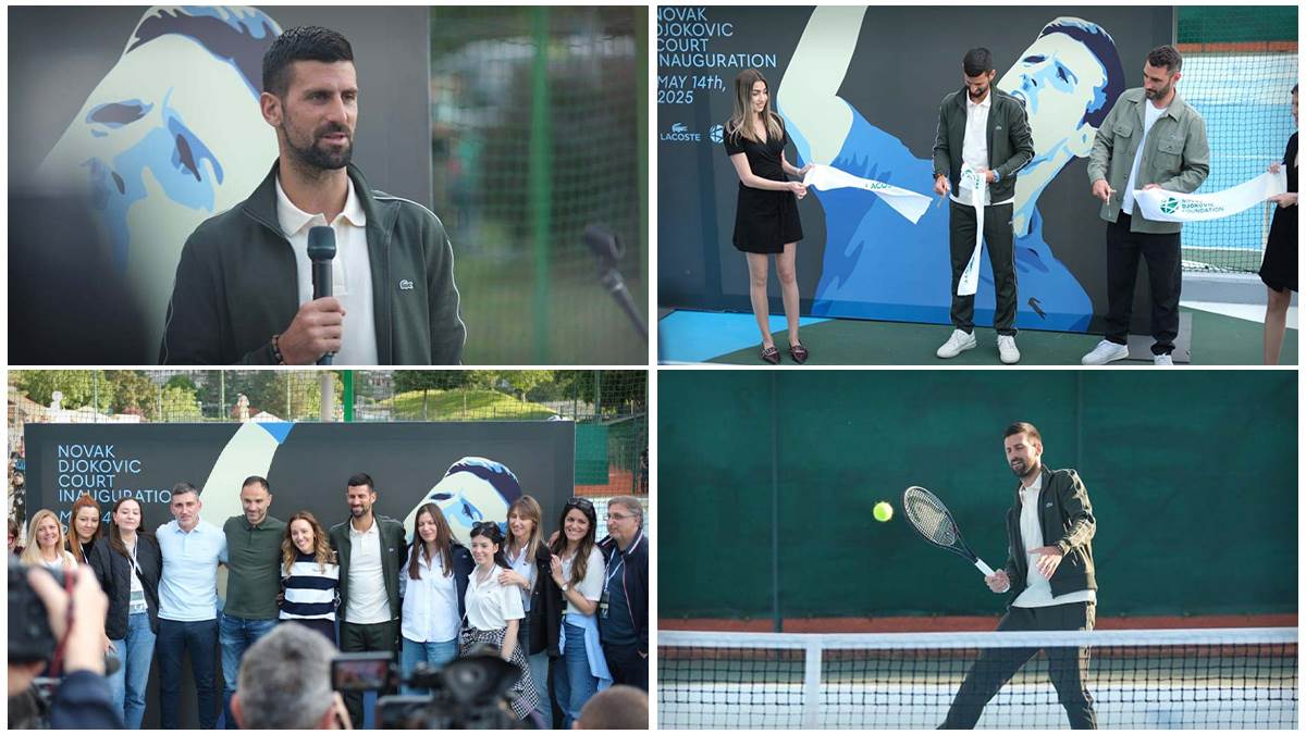  Novak Đoković otvorio teniski teren u Beogradu 