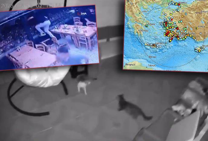  PRVI SNIMCI SNAŽNOG ZEMLJOTRESA KOJI JE POGODIO TURSKU I GRČKU Ljudi bježali, u panici skakali iz zg 