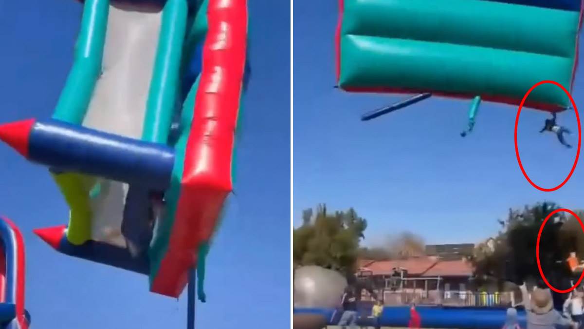  Vjetar odnio dvorac na naduvavanje, djeca padala s visine pred očima roditelja 