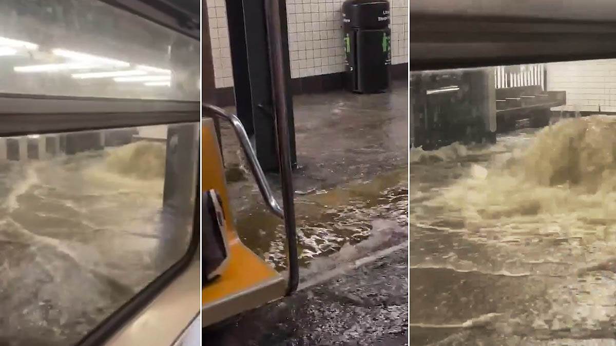  Potop u Njujorku: Ljudi zaglavljeni u vozovima, metro pod vodom 