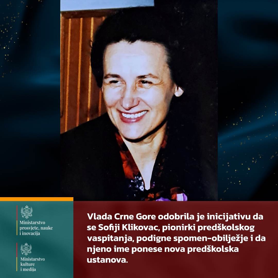  Vlada usvojila inicijativu da JPU u Podgorici nosi naziv “Sofija Klikovac” 