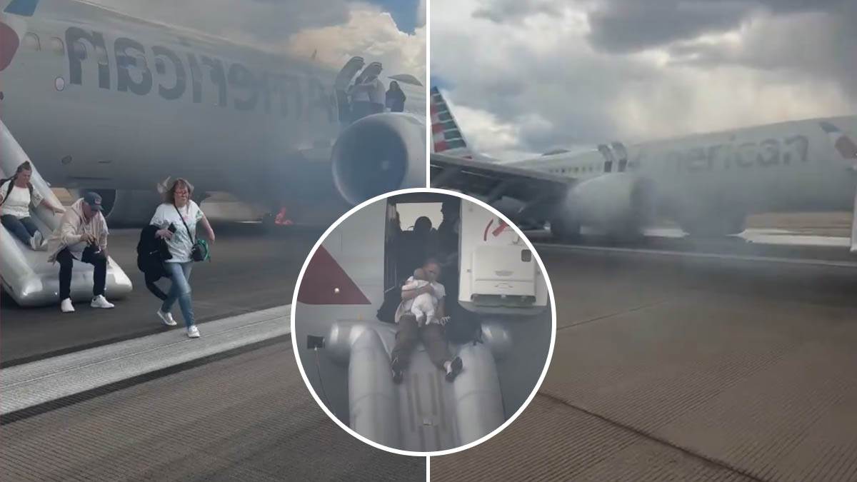  Putnici vrište dok bježe iz zapaljenog aviona 