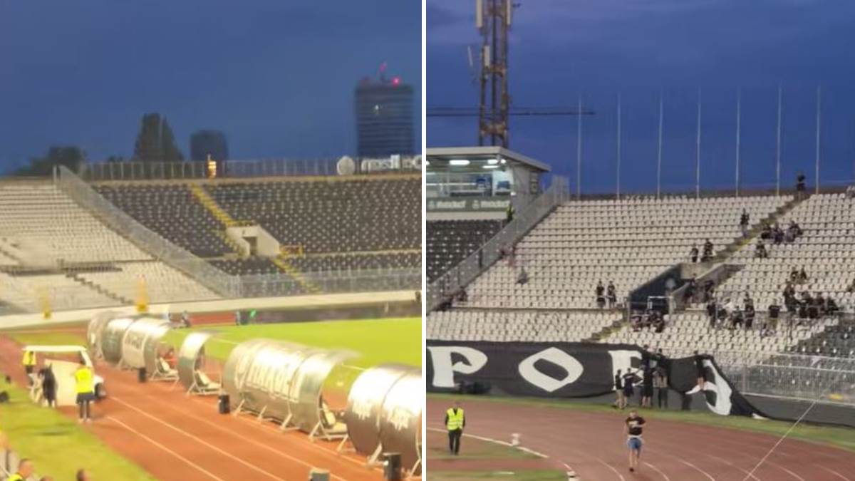  Navijači Partizana nisu mogli da vjeruju šta čuju sa razglasa. 