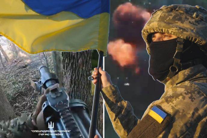  Snimak ukrajinskih specijalaca tokom borbi sa Rusima u Sumskoj oblasti 