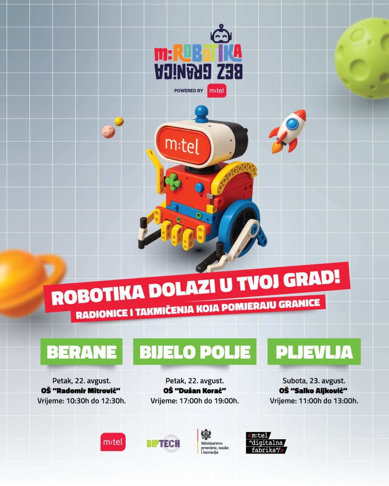  KOMPANIJA MTEL NASTAVLJA OBUKE U SUSRET DRŽAVNOM TAKMIČENJU ZA UČENIKE OSNOVNIH ŠKOLA 