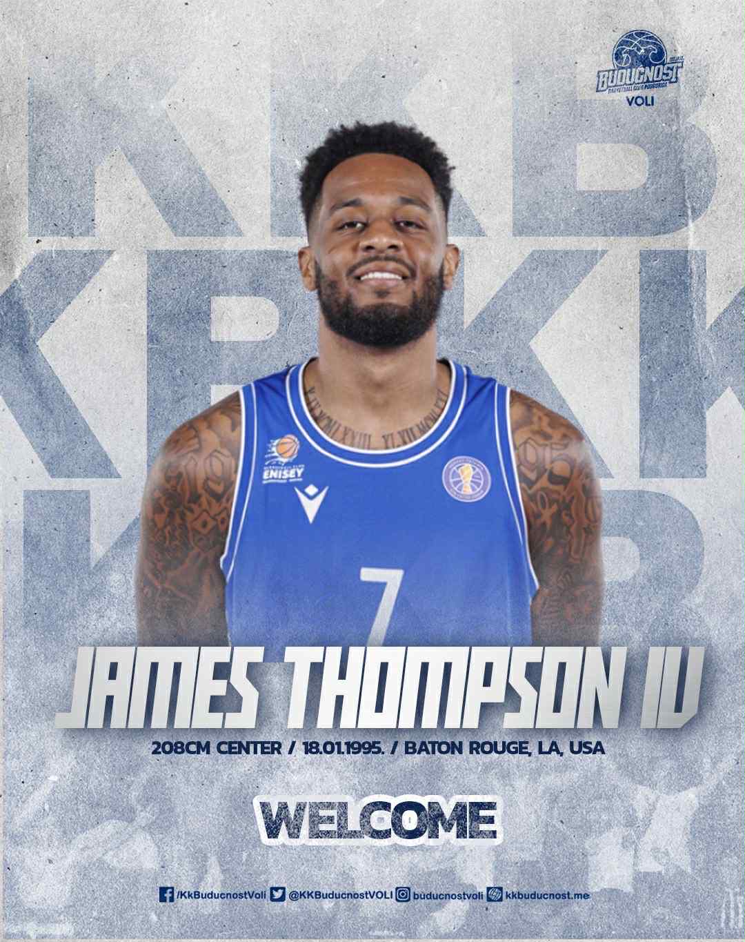  Novo pojačanje "plavih": Košarkaš Džejms Tomson stiže u Budućnost Voli! 