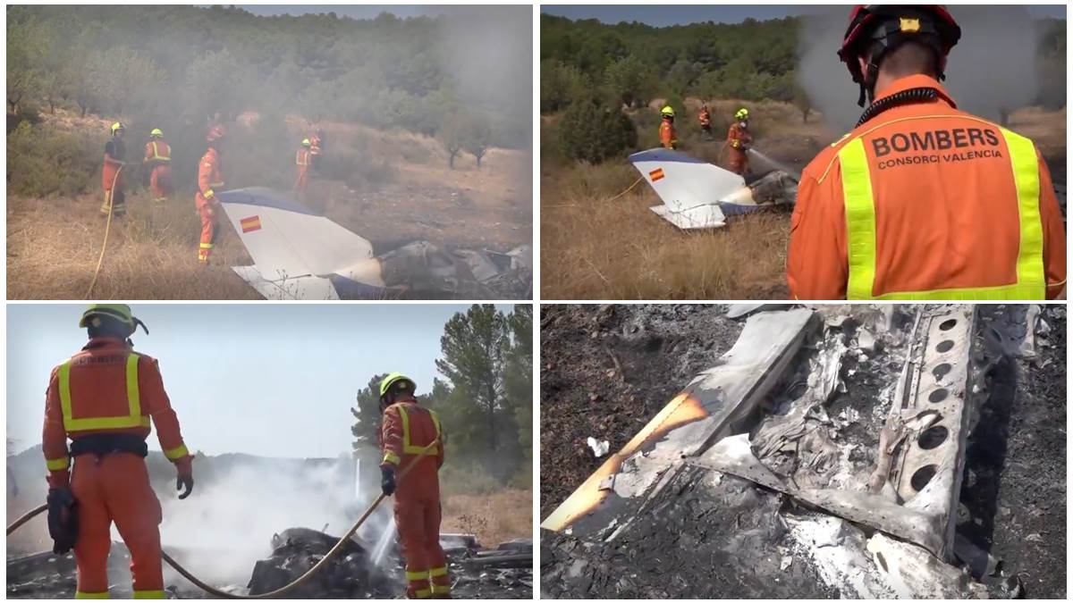  Srušio se avion kod Valensije: Ima mrtvih, strašan snimak sa mjesta nesreće  