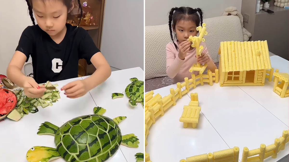  Djevojčica pravi mala remek-djela od voća i povrća: Raspametila sve na internetu svojom "magijom" 