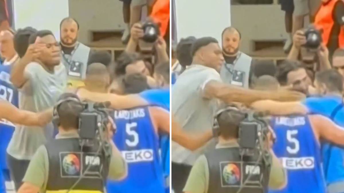  Adetokumbo bije saigrače u reprezentaciji Grčke 