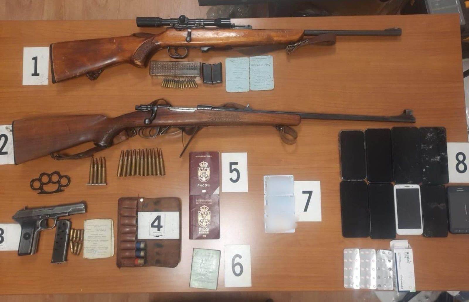  Rožaje: Pretresima pronađeni i oduzeti oružje u ilegalnom posjedu 