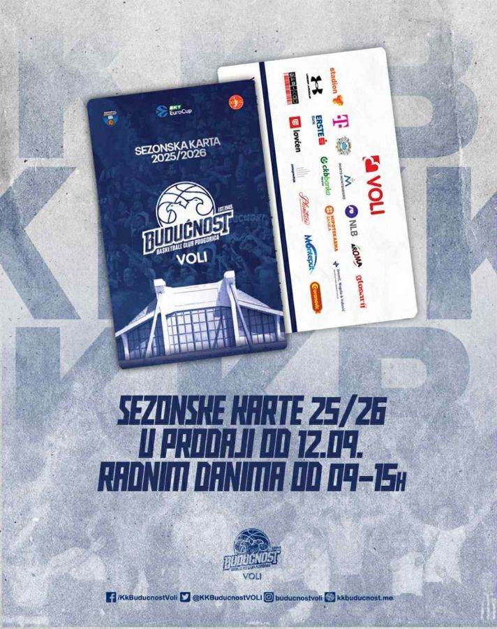  PRODAJA SEZONSKIH KARATA OD 12. SEPTEMBRA – VEĆ OD 108€ EURA 