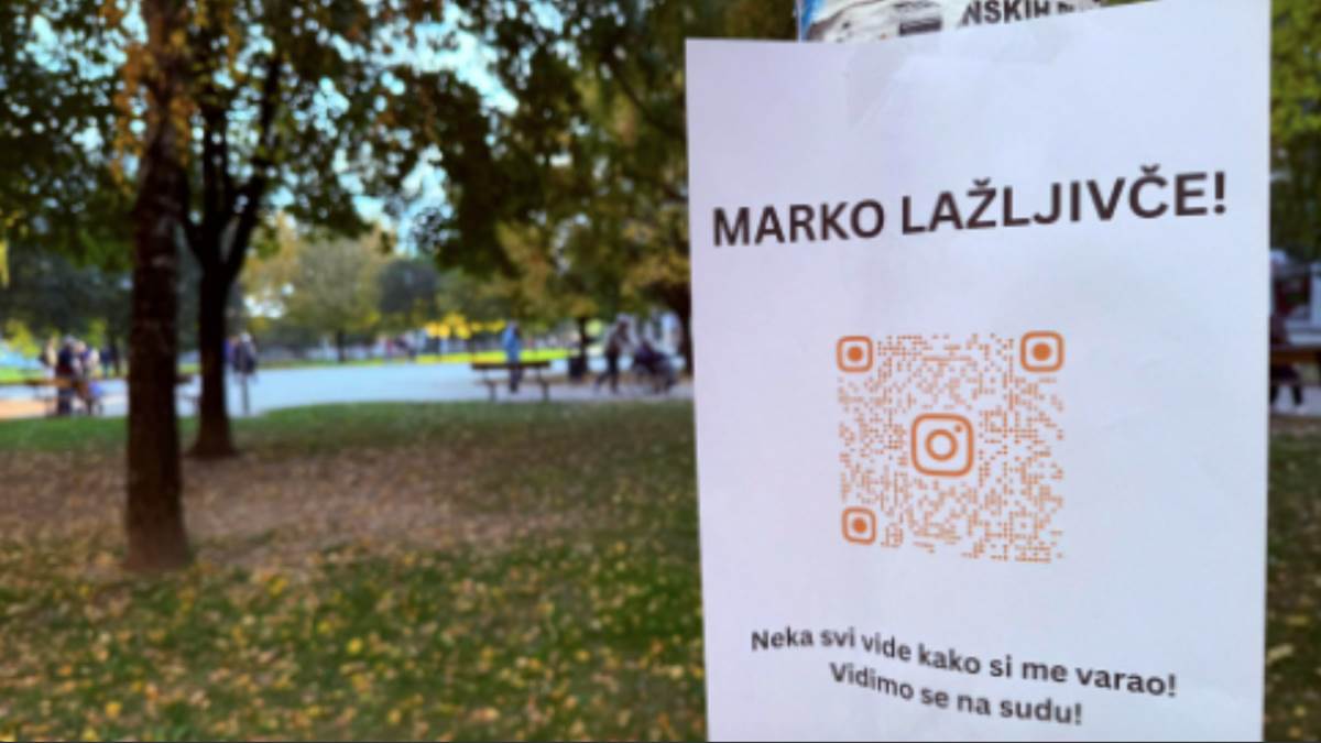  Otkriveno šta stoji iza plakata u Zagrebačkom parku  