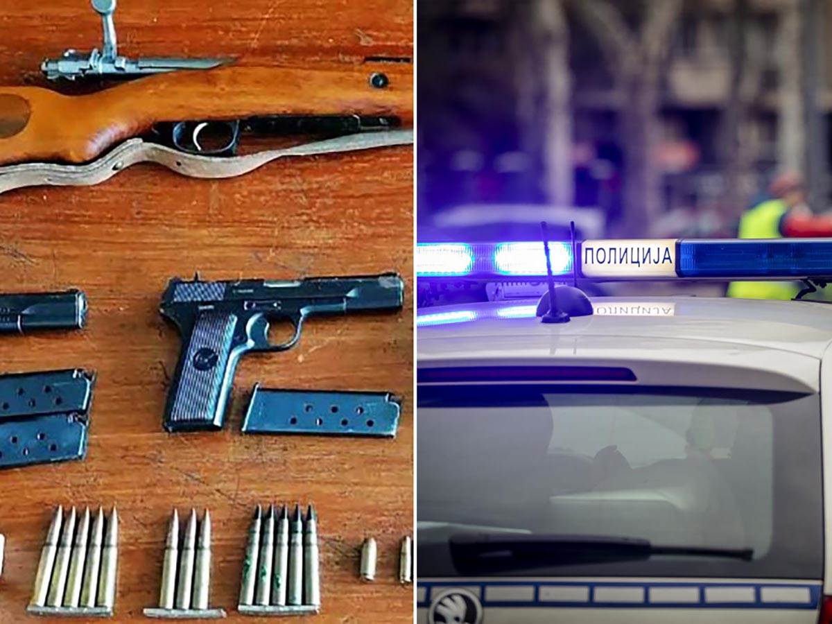  Pronađena veća količina oružja sakrivena u buradima: Uhapšen muškarac tokom akcije beogradske polici 
