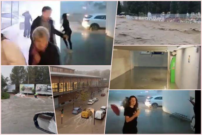  MEGAOLUJA PUSTOŠI ŠPANIJU! Zastrašujući snimci RAZORNOG nevremena! Bujice na ulicama nose sve pred s 