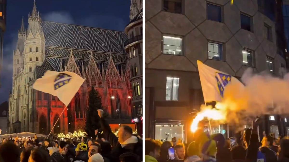  Navijači Bosne i Hercegovine napravili haos na ulicama Beča: Isplivali snimci, hoće direktno na Mund 