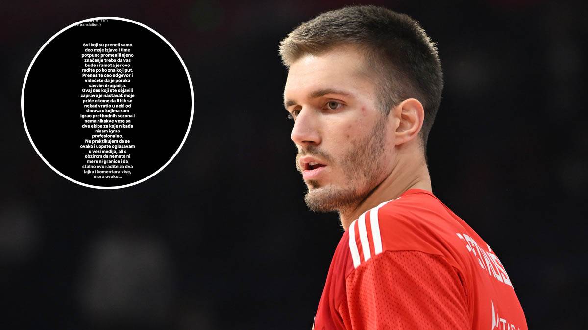  "Treba da vas bude sramota": Filip Petrušev se hitno oglasio zbog izjave o prelasku u Partizan 