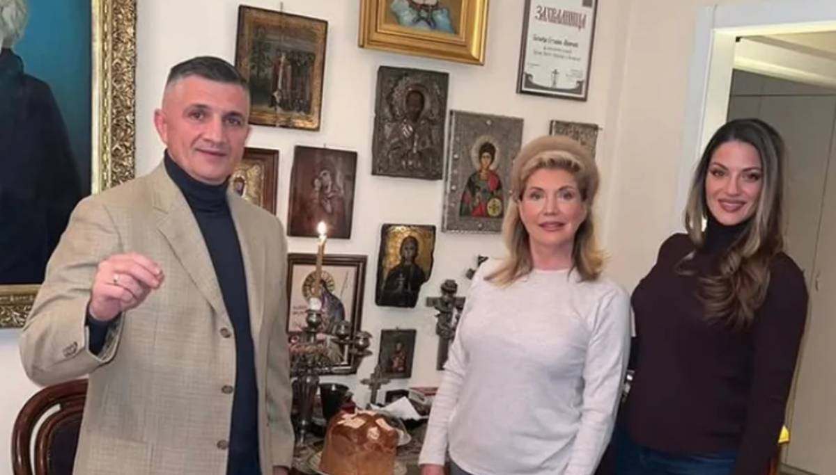  Suzana Mančić sa zetom i ćerkama proslavila slavu 
