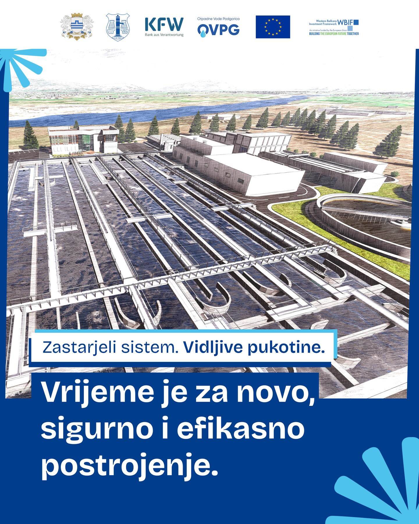  Ako se postrojenje uskoro ne isključi iz upotrebe postoji opasnost da otpadne vode Glavnog grada završe u Morači
 