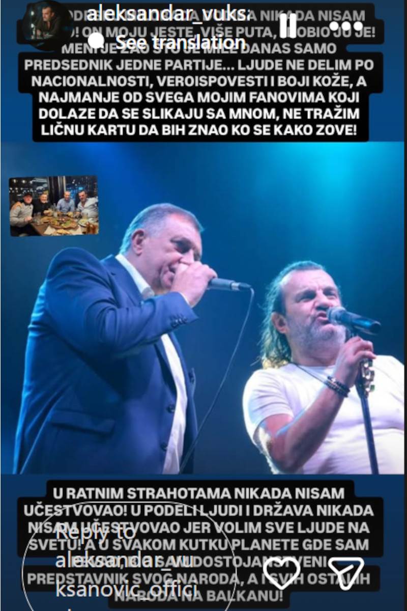  Aca Lukas objava o Miloradu Dodiku 