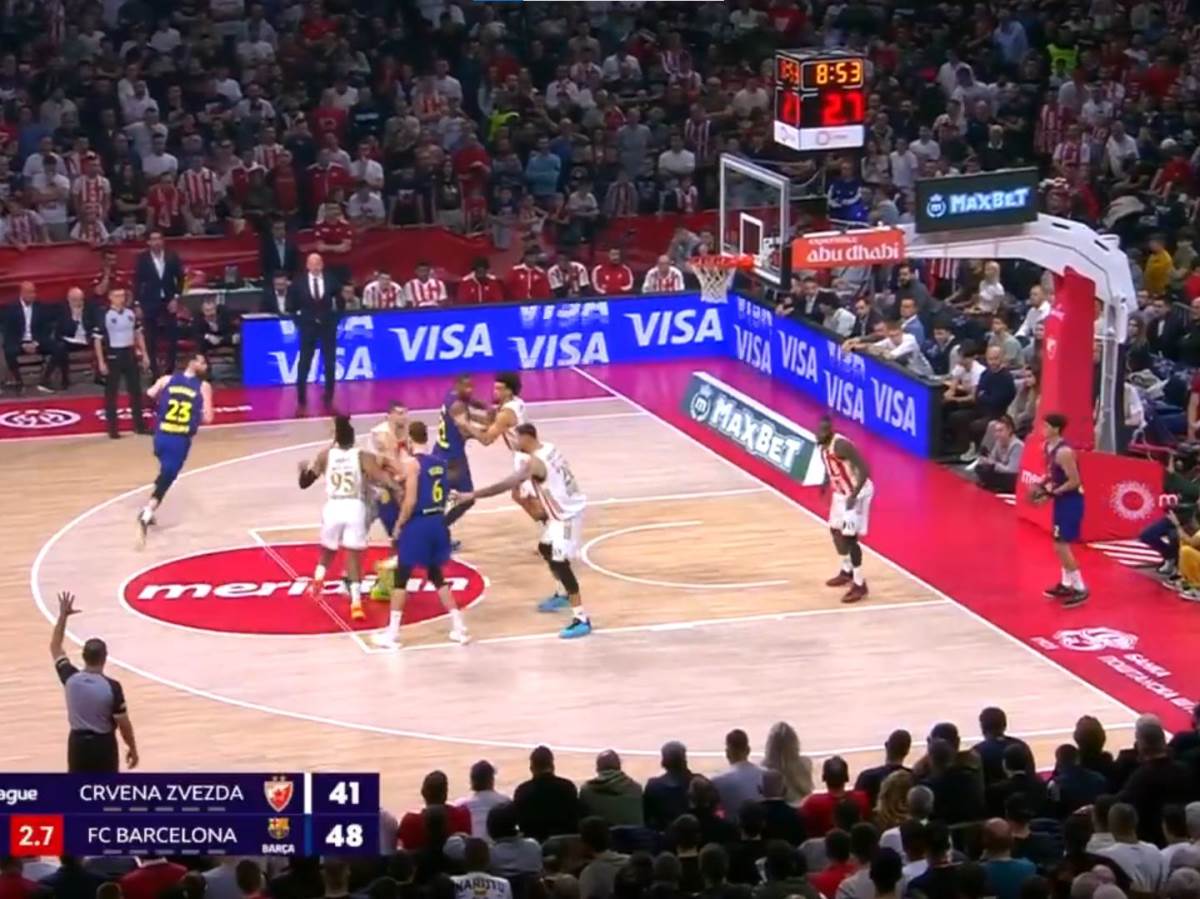  Na semaforu 2,7 sekunde, a Zvezda dobija najlakši koš: Pogledajte kako je Španac prodao fintu Kodiju 