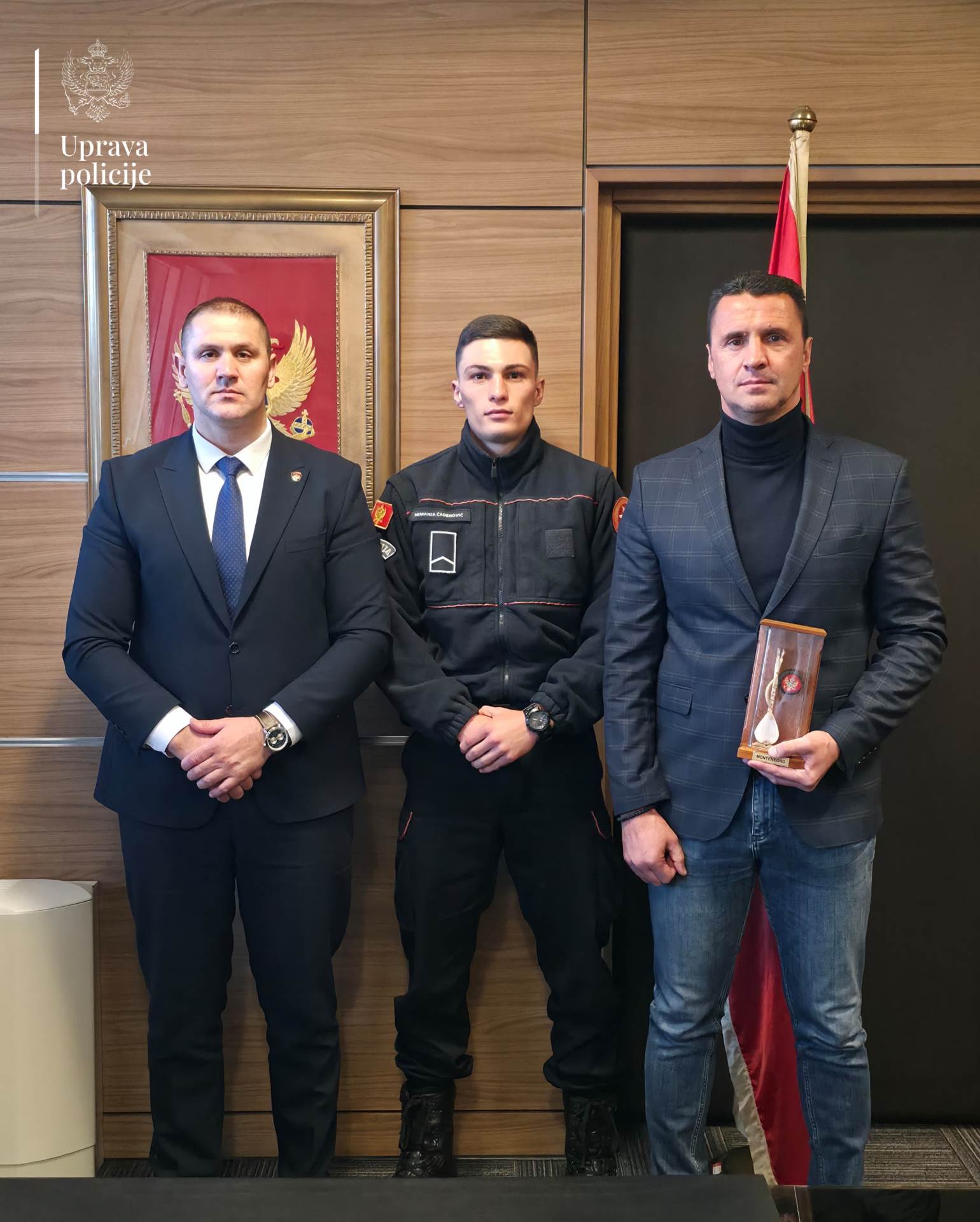  Šćepanović uručio rješenje o raspoređivanju u Posebnu jedinicu policije vicešampionu svijeta u kik-b 