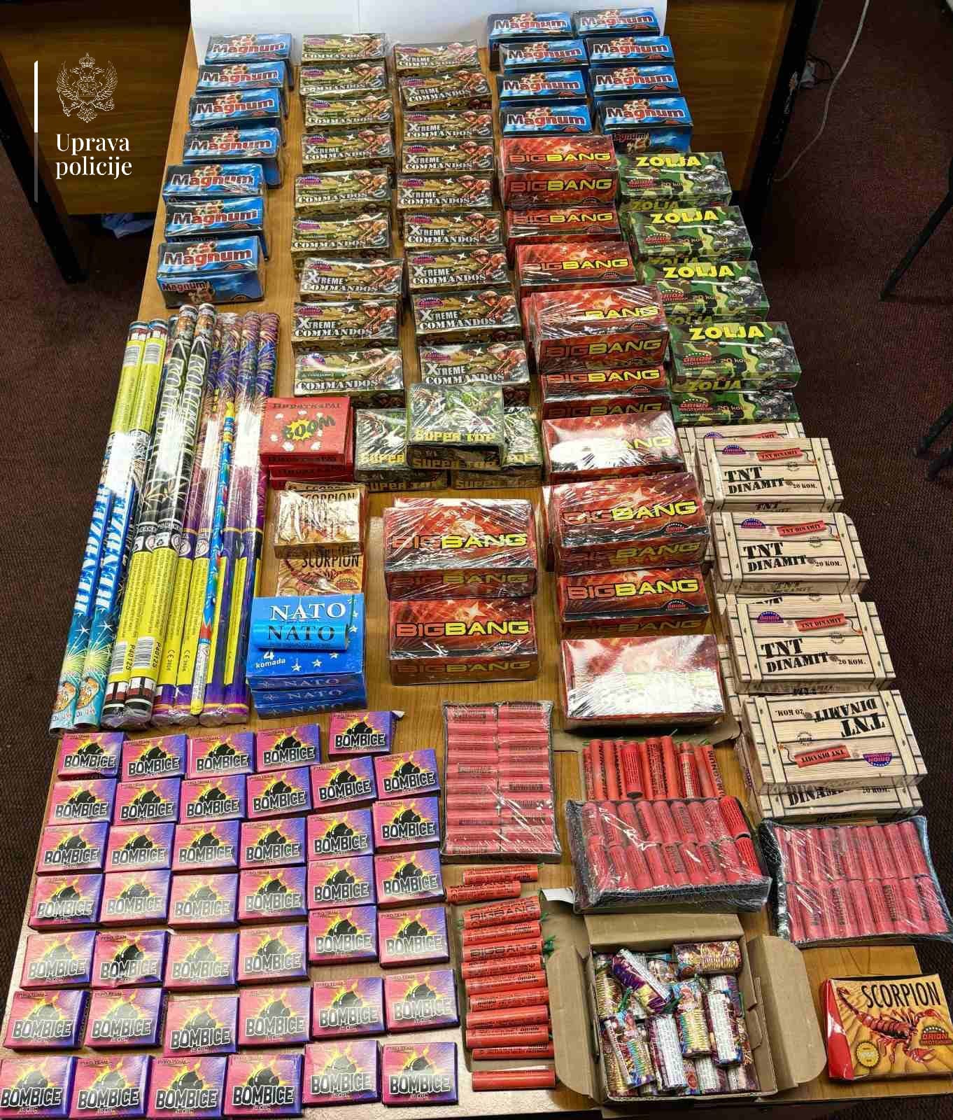  Policija na sjeveru zaplijenila više od 5.300 komada pirotehnike 