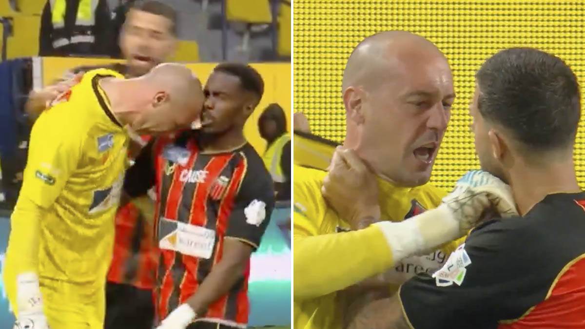  Iskusni golman Milan Borjan u klinču sa saigračima 