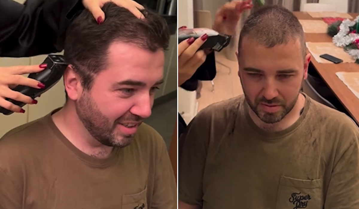  Šok transformacija Aleksandra Kosa: Isplivao snimak iz stana Čede Jovanovića, njegova ćerka ga ošišala na ćelavo 