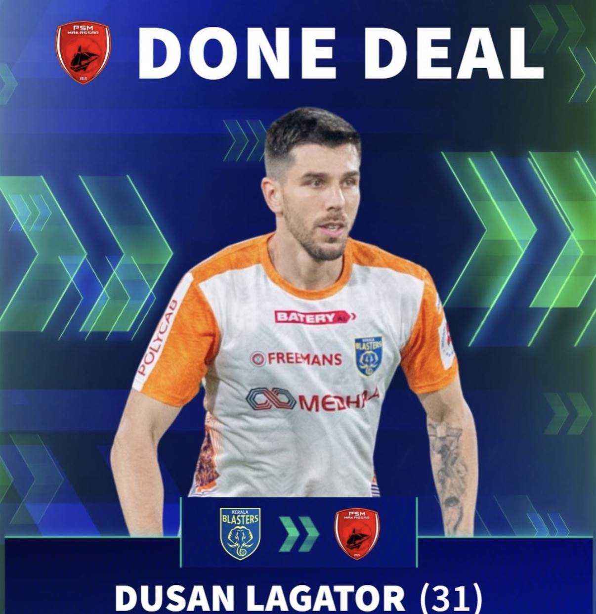  Dušan Lagator seli karijeru u Aziju 