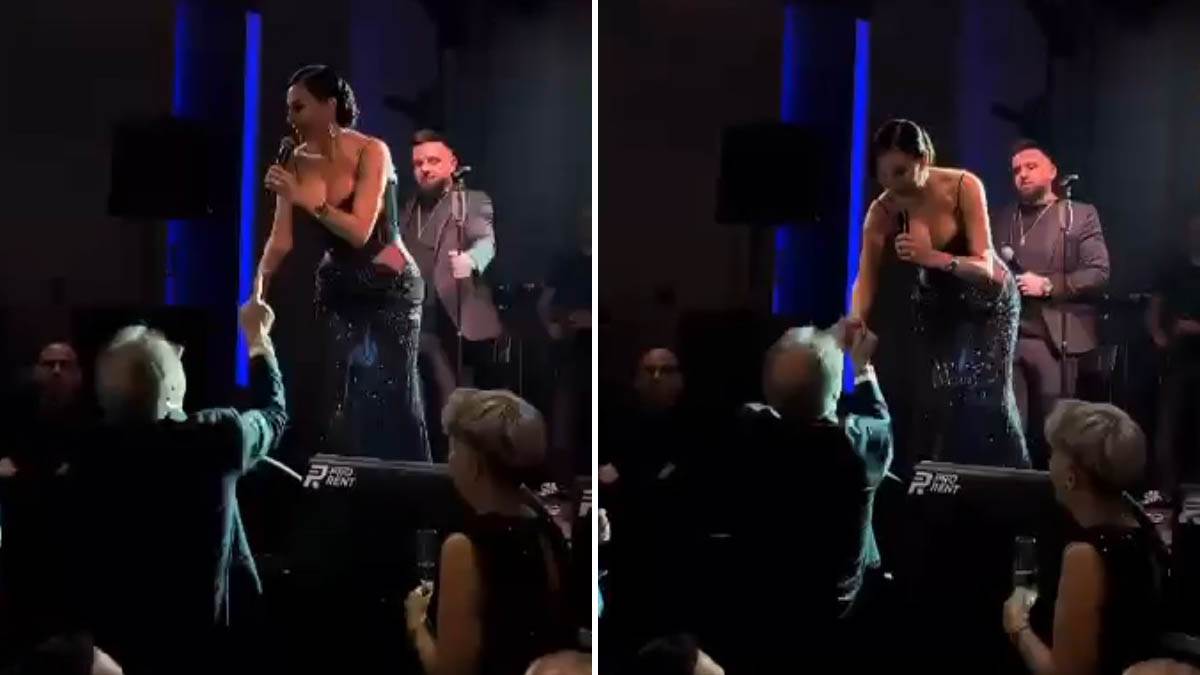  Zdravko Mamić ludovao sa Cecom: Ljubio joj ruku, ona mu dobacila 