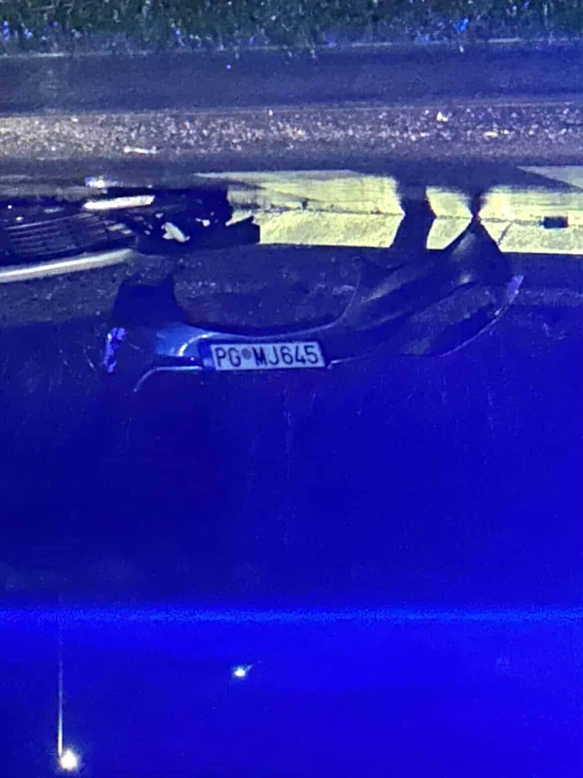  Djevojka automobilom sletjela u Moraču: Sumnja se da je bilo još putnika, kamere snimile nesreću (Vi 