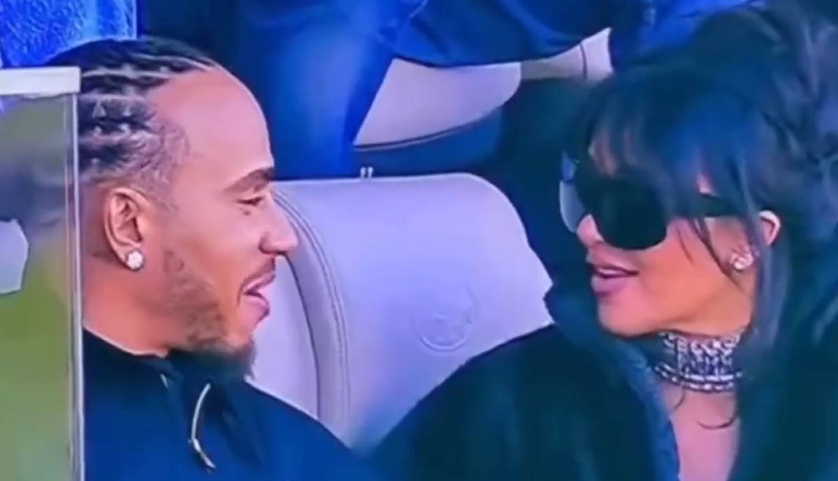  Kim Kardašijan i Luis Hamilton usnimljeni na Superboulu: Poznati par se više ne krije, usijale se mr 