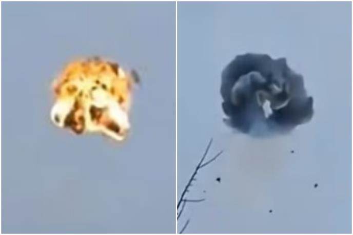  Ukrajinska vojska objavila snimak kako  F-16 uništava ruki dron 