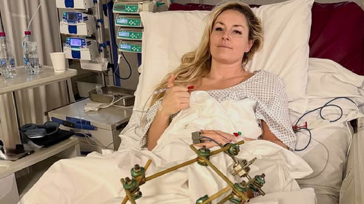  Đoković vidio Lindzi Von u bolničkom krevetu: Noga joj u šinama poslije 3 operacije 