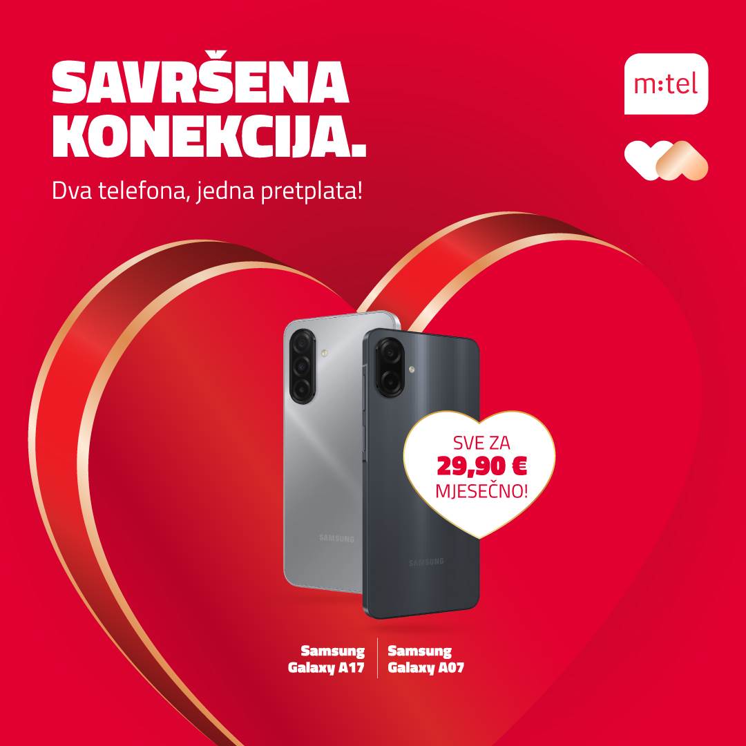  SAVRŠEN POKLON, SAVRŠENA KONEKCIJA: Dva Samsung telefona, samo jedna pretplata! 