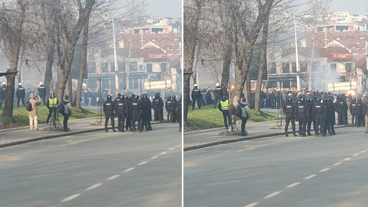   Navijači Partizana pred Marakanom 