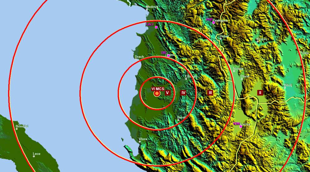  Zemljotres u Albaniji, osjetio se i u Crnoj Gori 