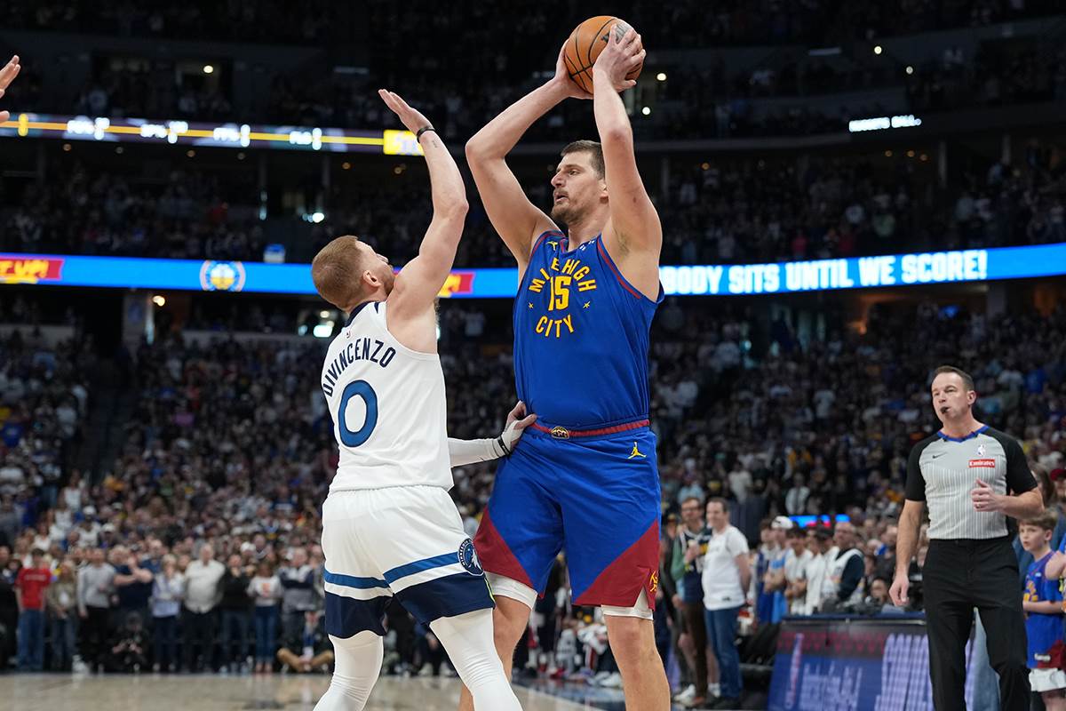  Jokiću nedostajala jedna asistencija za tripl-dabl, ali Denver ipak poražen 