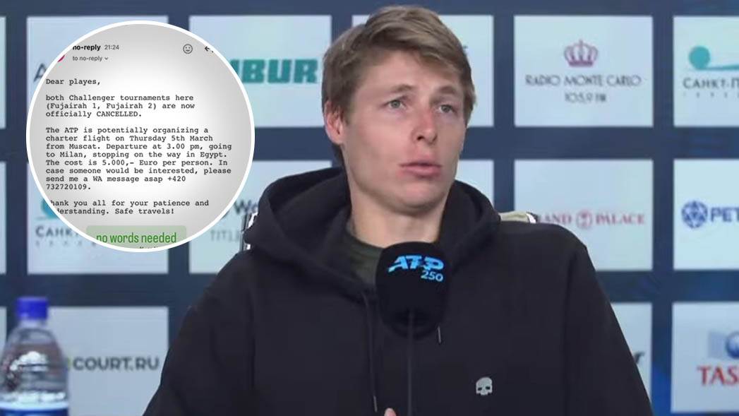  ATP traži novac teniserima da ih izbavi iz rata: Procurio skandalozan mejl, Bjelorus razotkrio bruku i sramotu 