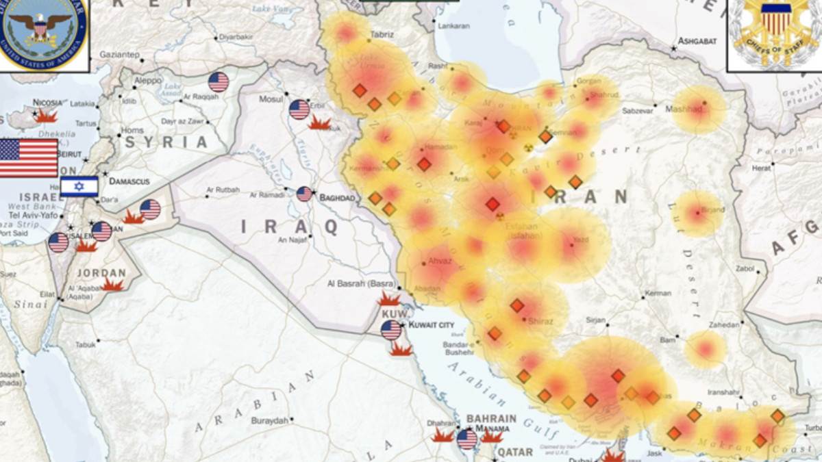  Pentagon objavio mapu rata: Evo gdje su padale bombe u prvih 10 dana  