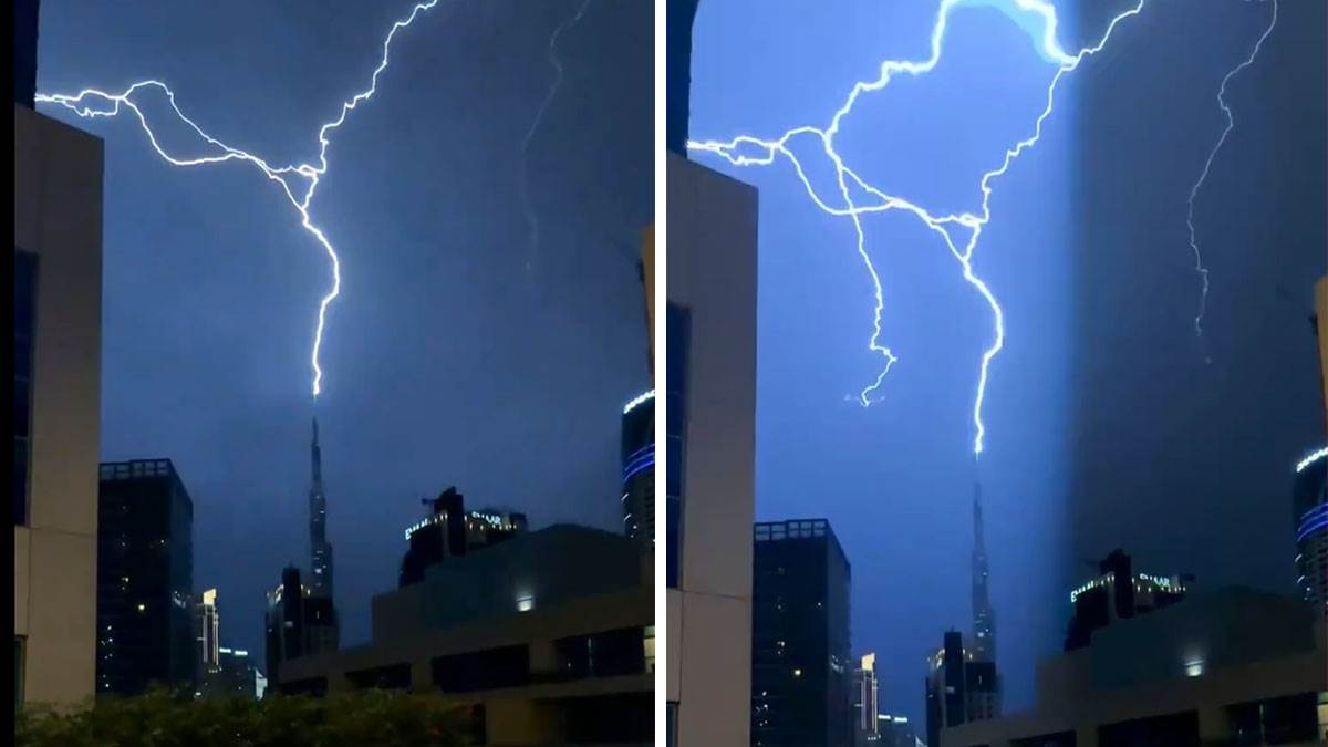  Grom udario u najvišu zgradu na svijetu 
