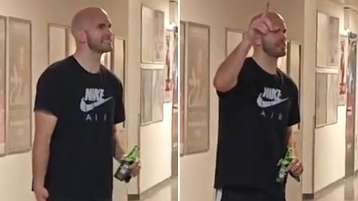  "Ma, daj mi to pivo ovamo": Kalates pogodio nemoguć šut, pa proslavio ispred svlačionice 