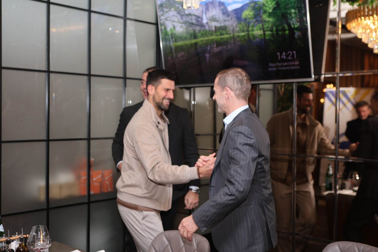  Đoković na ručku sa Čeferinom! Zeljković ugostio najboljeg tenisera svijeta i prvog čovjeka UEFA! 