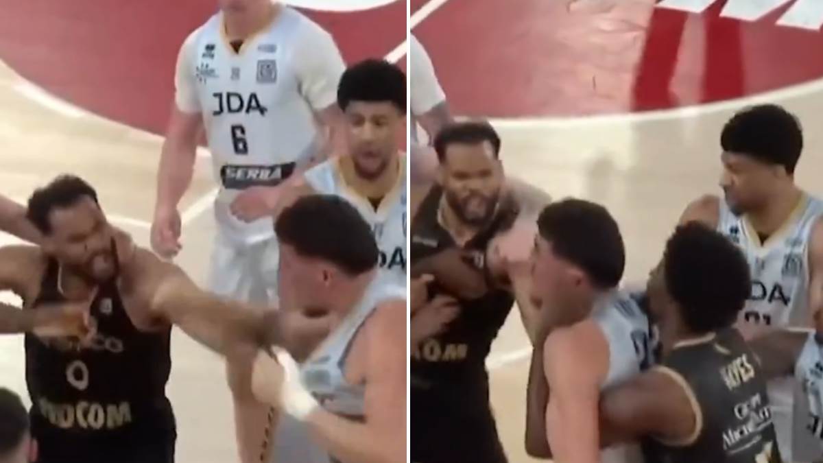  Tuča nasred terena, pala krv među košarkašima 