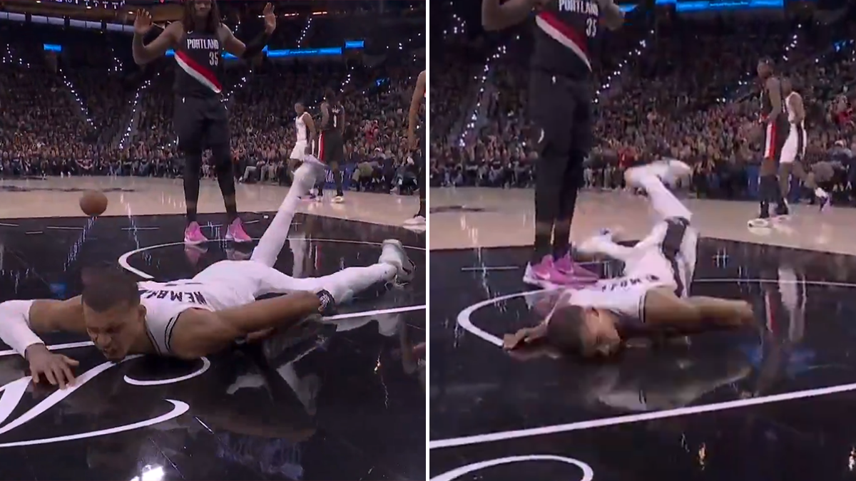  Stravičan pad Viktora Vembanjame: Dva puta udario glavom u parket i pao u nesvijest 