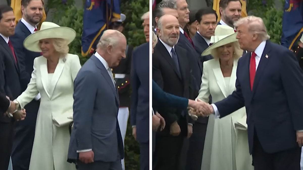  Tramp se ubacio u red za rukovanje ispred kralja i kraljice, oni u čudu gledali 