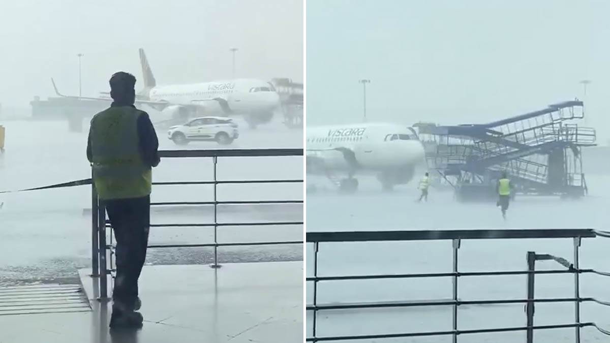  Strašan snimak nevremena u Indiji šokirao svijet: Oštećena 3 aviona na aerodromu u Nju Delhiju (Video) 